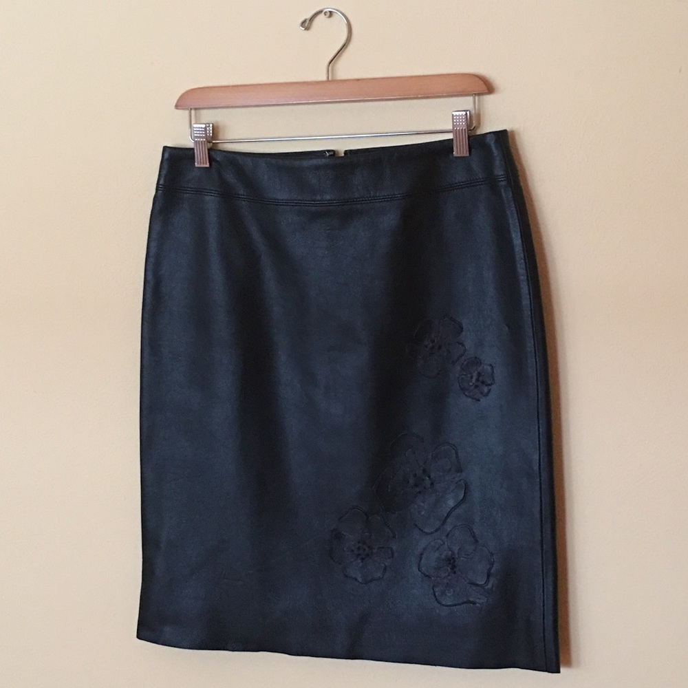 BCBG Leather Skirt